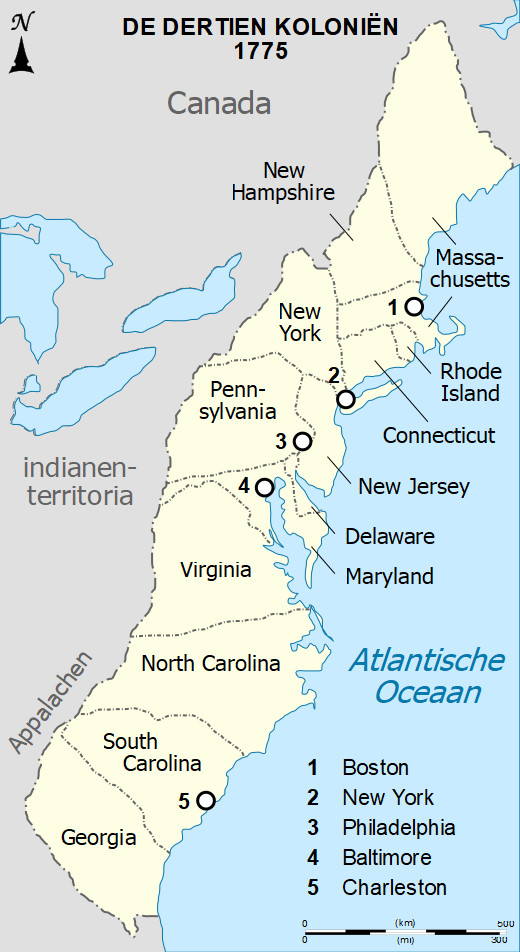 Thirteen Colonies 1775