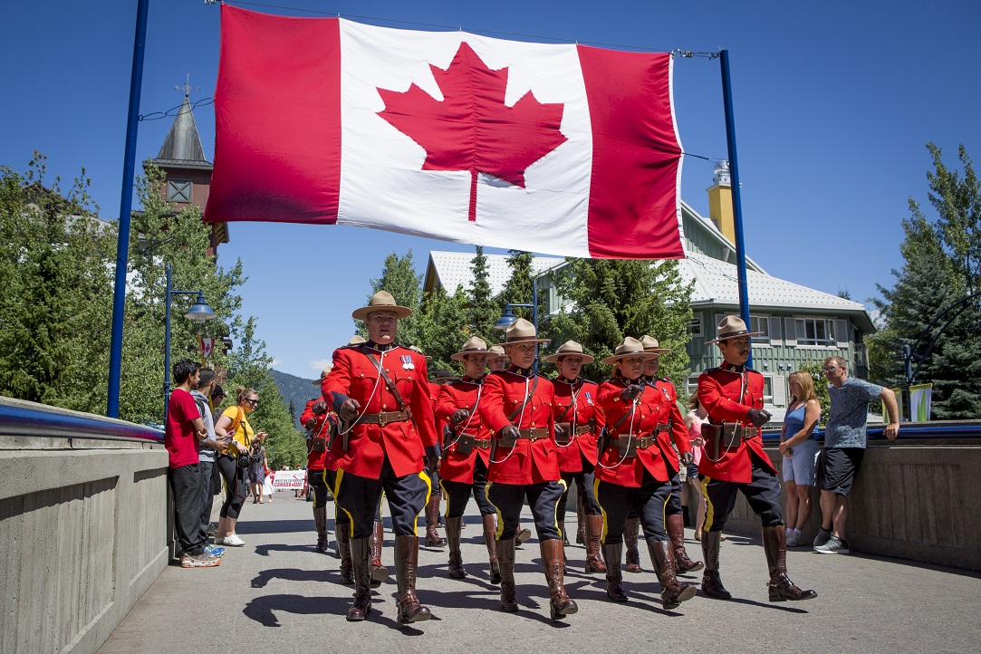 Mounties tijdens Canaday Day