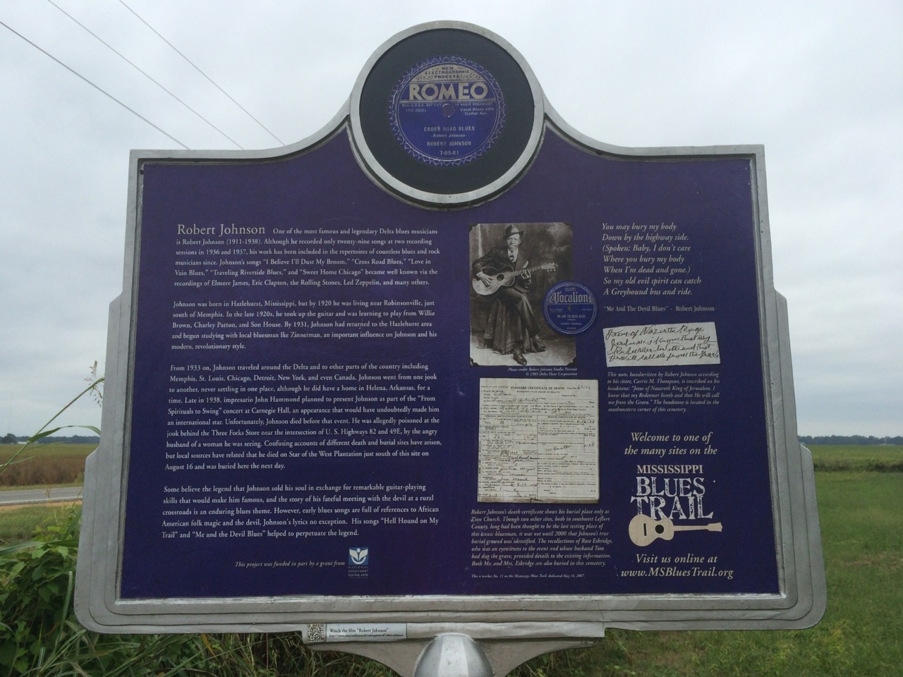 Marker Robert Johnson