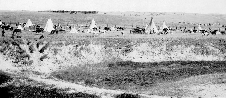 Omsingeling van een indianenkamp