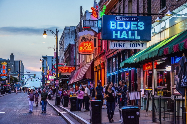 Beale Street, het blueshart van Memphis (Tennessee)
