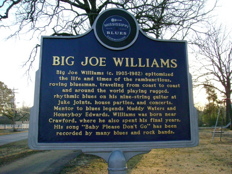 marker Big Joe Williams, Crawford